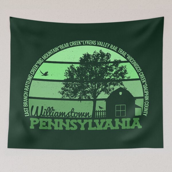 Item preview, Williamstown Pennsylvania Sunset Retro Vintage Local Pride Logo designed and sold by CRHPOD20.