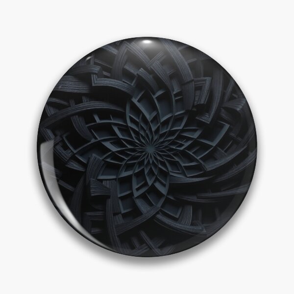 Item preview, abstract floral geometry art in black gradient designed and sold by optimusprime39.