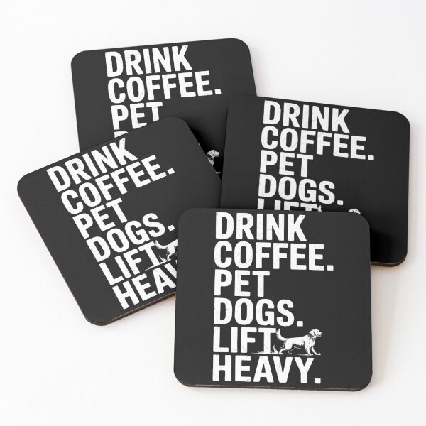 Item preview, Drink Coffee Pet Dogs Lift Heavy Funny Gym designed and sold by brynatshop.