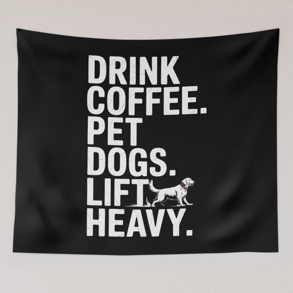 Item preview, Beber café Mascotas Perros Levantar peso Divertido Gimnasio designed and sold by brynatshop.