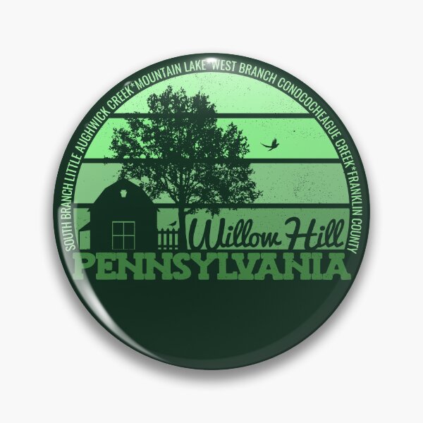 Item preview, Willow Hill Pennsylvania Sunset Retro Vintage Local Pride Logo designed and sold by CRHPOD20.