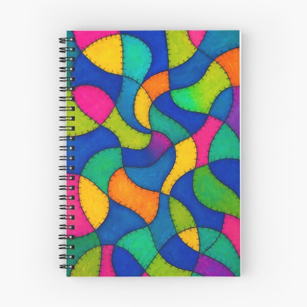 Item preview, Psychedelic Patchwork Wave Pattern designed and sold by weirdfishes123.