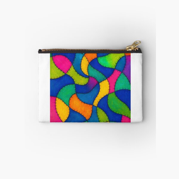 Item preview, Psychedelic Patchwork Wave Pattern designed and sold by weirdfishes123.