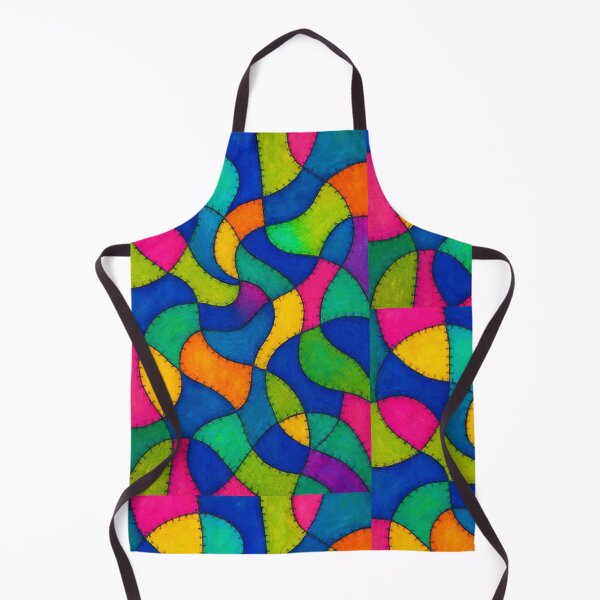 Item preview, Psychedelic Patchwork Wave Pattern designed and sold by weirdfishes123.