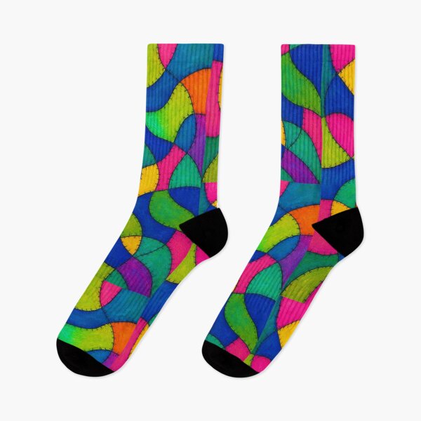 Item preview, Psychedelic Patchwork Wave Pattern designed and sold by weirdfishes123.