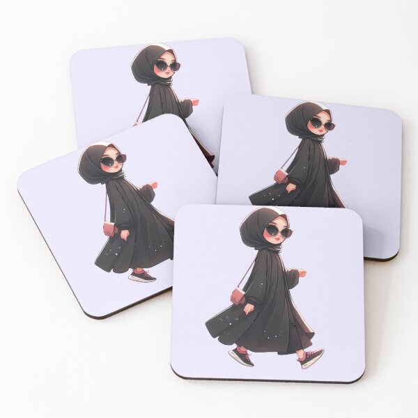 Item preview, Stylish Hijabi Girl – Digital Art Illustration designed and sold by Lulunza.