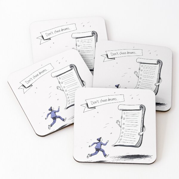 Item preview, Cartoon of a man running away from a giant piece of paper designed and sold by cafegrafis.
