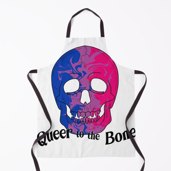 Item preview, Queer to the Bone Trippy Bisexual Skull Pride Art designed and sold by Non-Binary-Art.