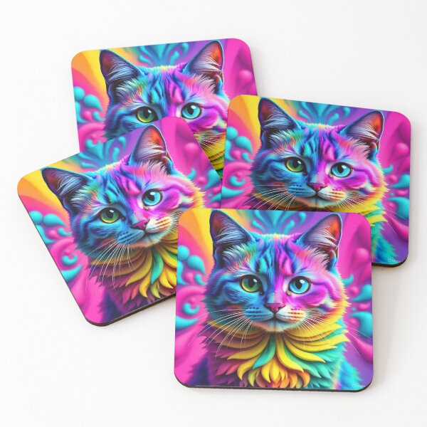 Item preview, Psychedelic Cat designed and sold by MeerkatWanderer.