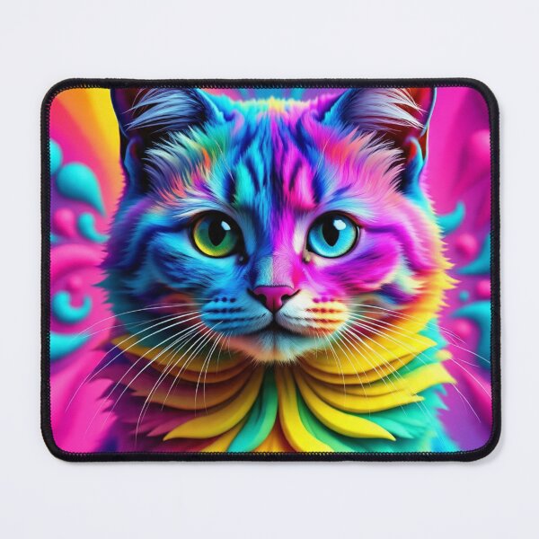 Item preview, Psychedelic Cat designed and sold by MeerkatWanderer.