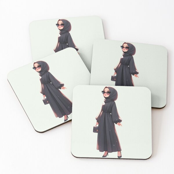 Item preview, Stylish Hijabi Girl – Digital Art Illustration designed and sold by Lulunza.