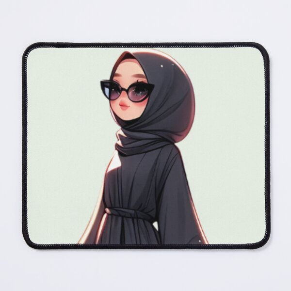 Item preview, Stylish Hijabi Girl – Digital Art Illustration designed and sold by Lulunza.