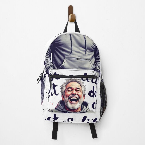 Item preview, There is a man with a beard and a hoodie laughing designed and sold by cafegrafis.