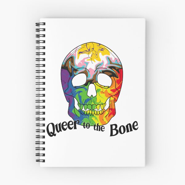 Item preview, Queer to the Bone Trippy Progressive Skull Pride Art designed and sold by Non-Binary-Art.