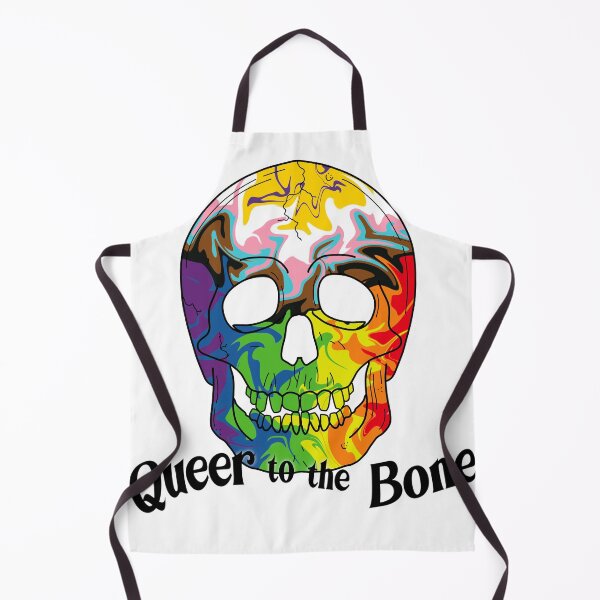 Item preview, Queer to the Bone Trippy Progressive Skull Pride Art designed and sold by Non-Binary-Art.