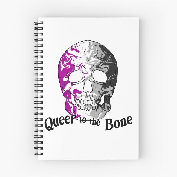 Item preview, Queer to the Bone Trippy Asexual Ace Skull Pride Art designed and sold by Non-Binary-Art.