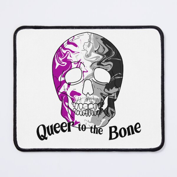 Item preview, Queer to the Bone Trippy Asexual Ace Skull Pride Art designed and sold by Non-Binary-Art.