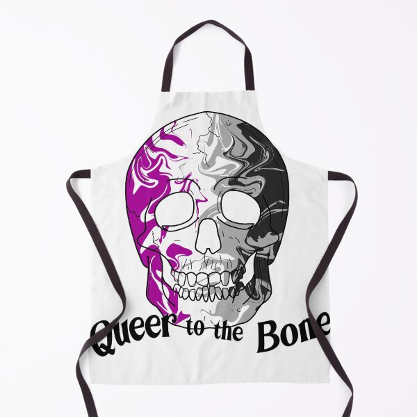 Item preview, Queer to the Bone Trippy Asexual Ace Skull Pride Art designed and sold by Non-Binary-Art.