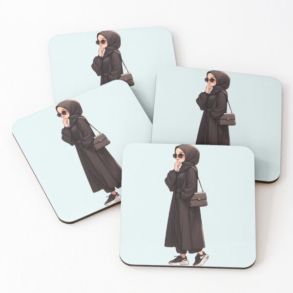 Item preview, Stylish Hijabi Girl – Digital Art Illustration designed and sold by Lulunza.