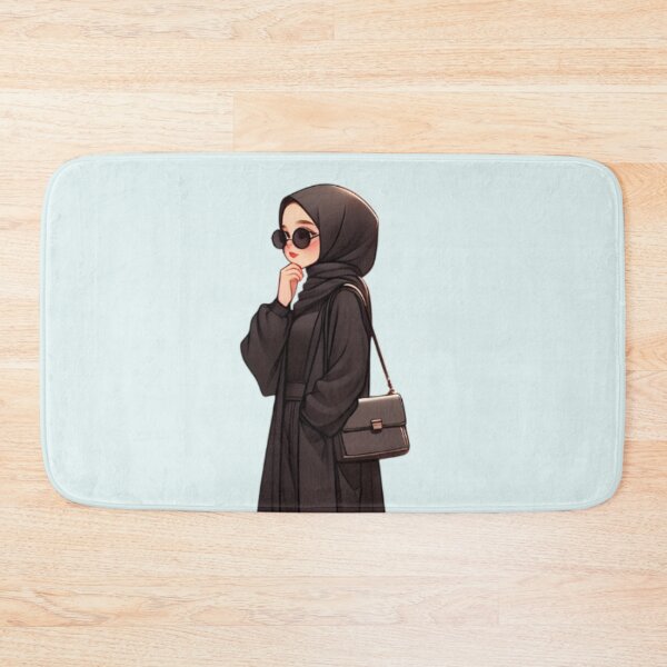 Item preview, Stylish Hijabi Girl – Digital Art Illustration designed and sold by Lulunza.