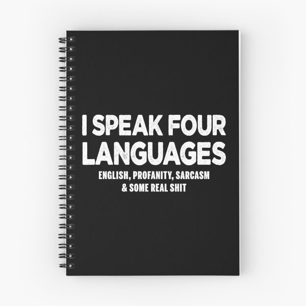 Item preview, Four Languages Sarcasm designed and sold by ParadoxoMario.