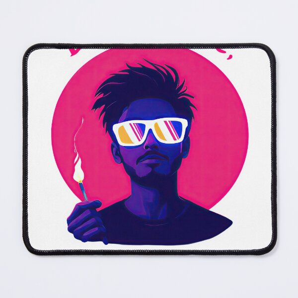 Item preview, There is a man with sunglasses and a cigarette in his hand designed and sold by cafegrafis.
