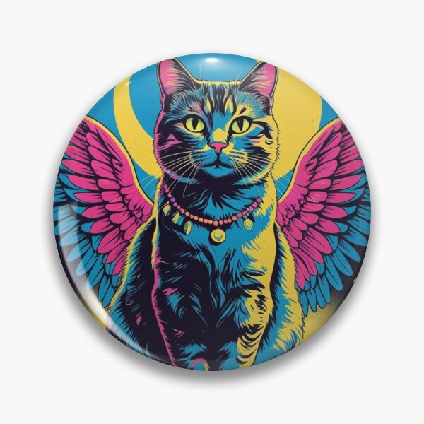 Item preview, Psychedelic Kitty - Reborn Angel designed and sold by EmblemEmporium.