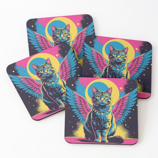 Item preview, Psychedelic Kitty - Reborn Angel designed and sold by EmblemEmporium.
