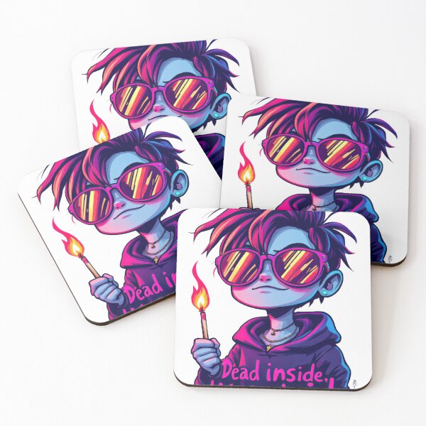 Item preview, A cartoon boy with sunglasses holding a lit candle and a stick designed and sold by cafegrafis.