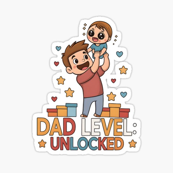 Item preview, Dad Level: Unlocked designed and sold by Uglyandcute.