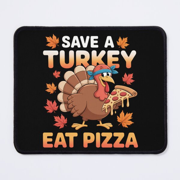 Item preview, Save a turkey eat a pizza Funny Thanksgiving designed and sold by brynatshop.