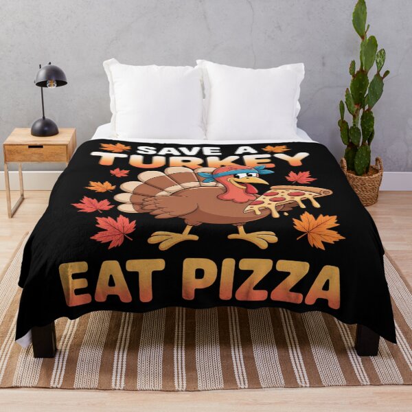 Item preview, Save a turkey eat a pizza Funny Thanksgiving designed and sold by brynatshop.