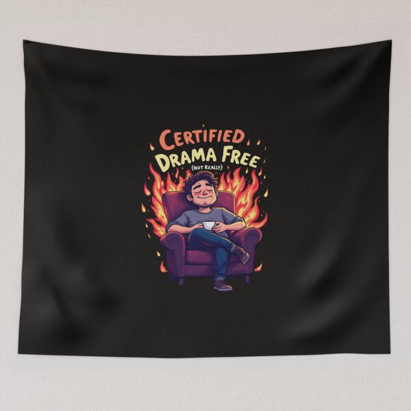 Item preview, A cartoon of a man sitting in a chair with a cup of coffee designed and sold by cafegrafis.