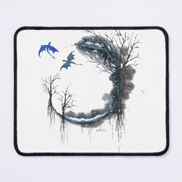 Item preview, Winter Dragons, Fourth Wing, Tairn and Sgaeyl, Fan Art, Fantasy Dragon designed and sold by Sam Morton - Heart Art.