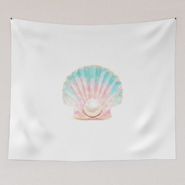 Item preview, Elegant Seashell – Pastel Ocean Vibes designed and sold by BobaBunny76.