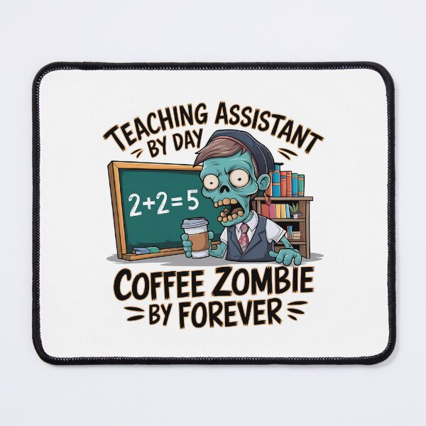 Item preview, Teaching Assistant by Day Coffee Zombie by Forever – Funny Paraprofessional Coffee Lover designed and sold by CuteDesignables.