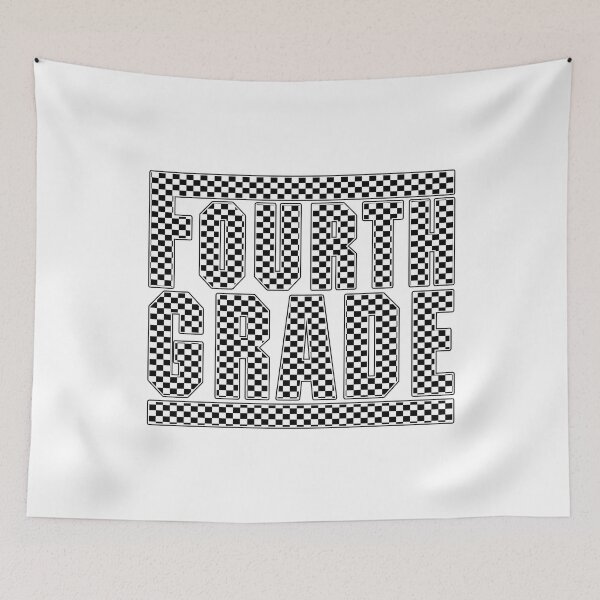 Item preview, Fourth Grade Checkerboard Pattern Back to School Design designed and sold by Har-vee.