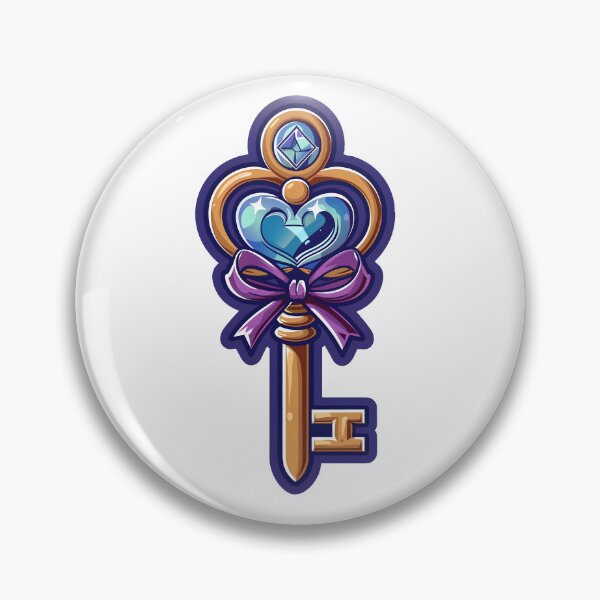 Item preview, Heart-Shaped Key with Ribbon – Magical RPG Fantasy Item Art designed and sold by Mr-Tom-Tom.