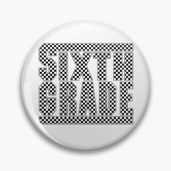 Item preview, Sixth Grade Checkerboard Pattern Back to School Design designed and sold by Har-vee.