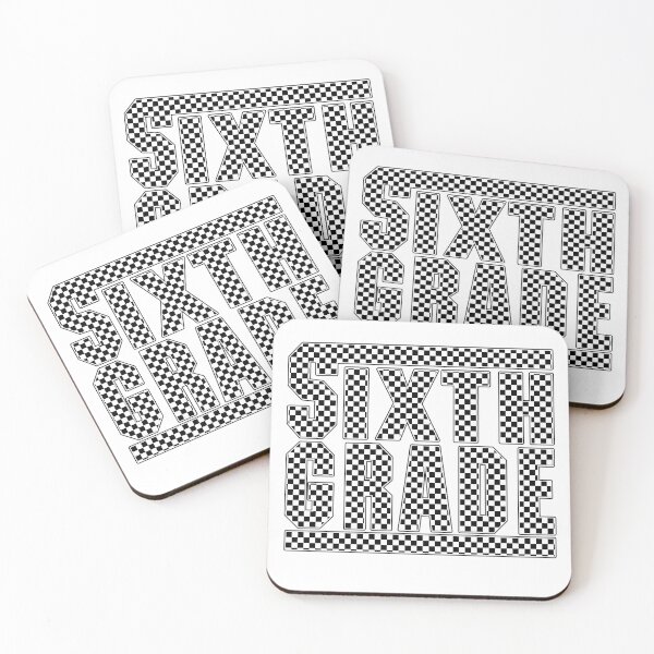Item preview, Sixth Grade Checkerboard Pattern Back to School Design designed and sold by Har-vee.