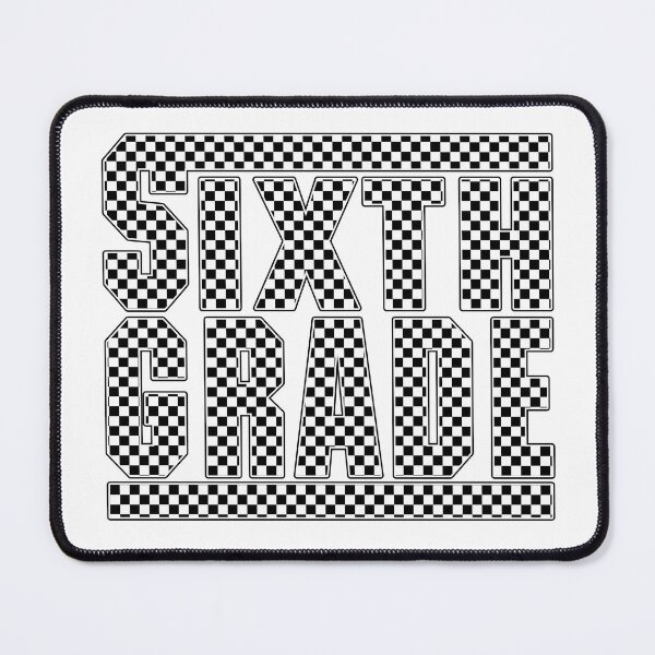 Item preview, Sixth Grade Checkerboard Pattern Back to School Design designed and sold by Har-vee.