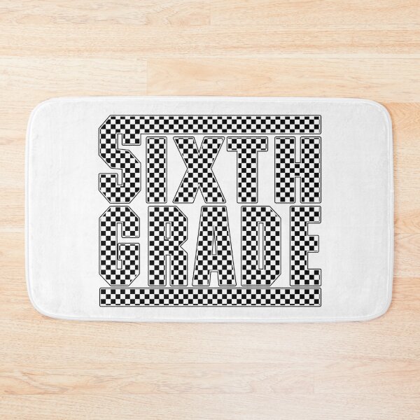 Item preview, Sixth Grade Checkerboard Pattern Back to School Design designed and sold by Har-vee.