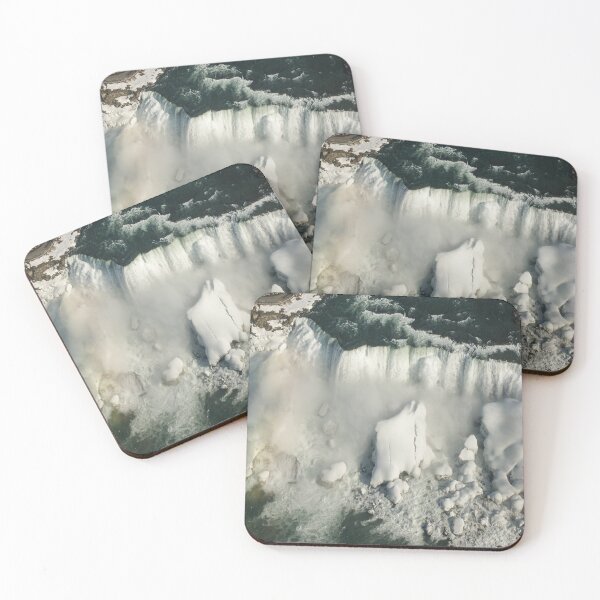 Item preview, Aerial View of Niagara Falls with Snow and Ice designed and sold by Georgia Mizuleva.
