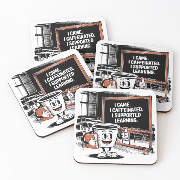 Item preview, I Came. I Caffeinated. I Supported Learning – Funny Paraprofessional Coffee  designed and sold by CuteDesignables.
