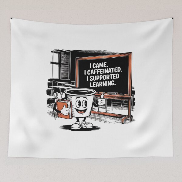Item preview, I Came. I Caffeinated. I Supported Learning – Funny Paraprofessional Coffee  designed and sold by CuteDesignables.