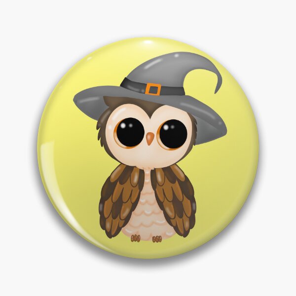 Item preview, Halloween owl wearing a witch hat origin	 designed and sold by Suthicha.