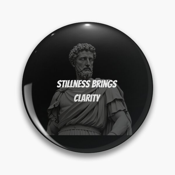 Item preview, Stillness brings clarity - Marcus Aurelius Stoic Clothing | Marcus Aurelius Artwork designed and sold by LexaArtworks.