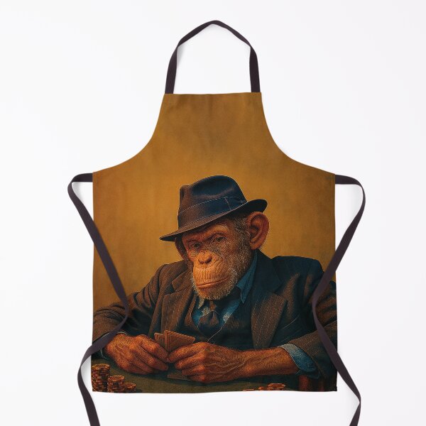 Item preview, Poker round, cool monkey designed and sold by Mauswohn.