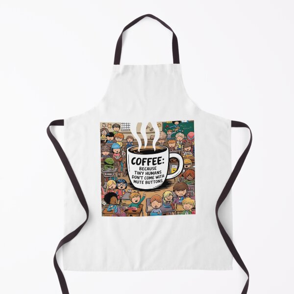 Item preview, Coffee: Because Tiny Humans Don’t Come with Mute Buttons – Funny Paraprofessional designed and sold by CuteDesignables.