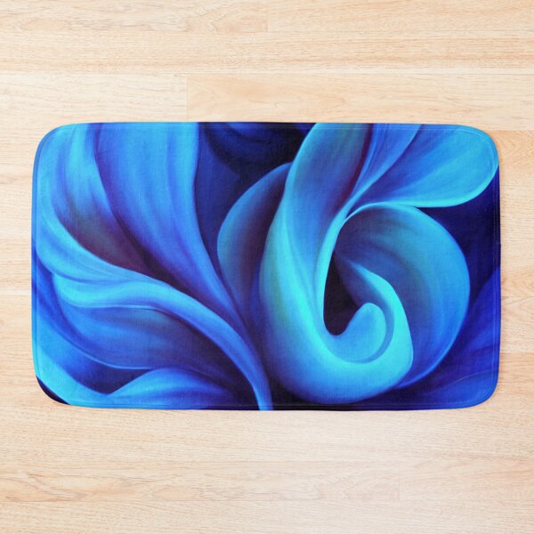 Item preview, Graceful Blue And Aqua Floral Abstract Swirls Design designed and sold by DEC02.